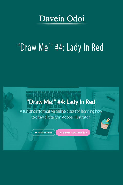 Daveia Odoi - "Draw Me!" #4: Lady In Red